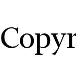 Copyright Klim Type Foundry