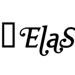 ElaSwashesPlainItalic