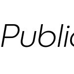 PublicaPlay-UltraLightItalic