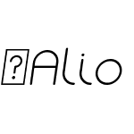 AlioStd-Italic