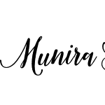 Munira Script Bold