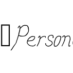 PersonalManifesto-ThinItalic