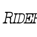 RiderTall-Ultra-condensedLightItalic