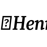 Henriette-CondensedMediumItalic