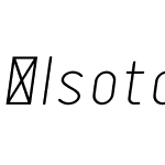 Isotope-LightItalic