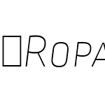 RopaSansSCPTT-ThinItalic