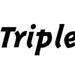 TriplexItalicExtrabold