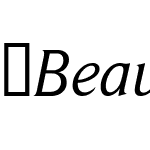 BeaufortItalic