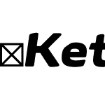 KetteTLPro-BoldExtItalic