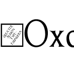 OxoniaRomanCondensed-CondensedRegular