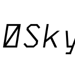 SkyhookMono-Italic