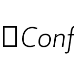 Conflict-LightItalic