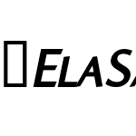 ElaSansXeBoldCapsItalic