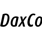 DaxCondensed-MediumItalic