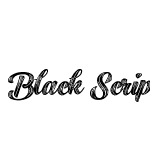 BlackScriptPrintedInlineBold