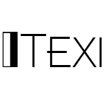 TexicaliS-ExtraLight