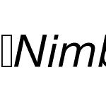 NimbusSansME-Italic