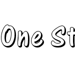 One Stroke Script Shaded