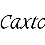 Caxton Light Italic