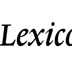 LexiconNo1ItalicB