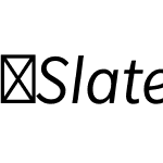 SlatePro-BkItalic