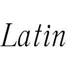 Latin Narrow