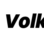 Volkart-BlackItalic