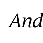 AndulkaBookUCF-Italic