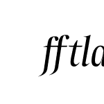 AtlanticaDisplayLigatures-Italic