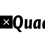 QuadraatSansOffc-CondBlackItalic