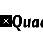 QuadraatSansOffcPro-CondBlackItalic