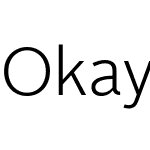 Okay Type - for webfont use only