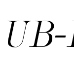 UB-BodoniLight