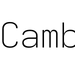 Cambridge Sans Mono