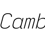 Cambridge Sans Mono