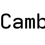 Cambridge Sans Mono