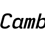 Cambridge Sans Mono