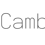 Cambridge Sans Mono