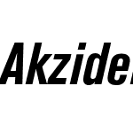 Akzidenz-Grotesk BQ Condensed