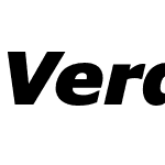 Verdana Pro Black Italic