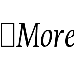 MoreOffc-CondBookItalic