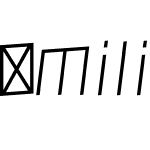 Milica-ExtraLightItalic