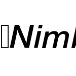 NimbusSansME-DemiItalic