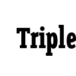 TriplexCondSerifBlack