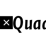 QuadraatSansOffcPro-CondBoldItalic