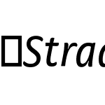 StradaOffcPro-CondItalic