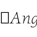 AngkoonTF-LightItalic