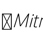 Mitram-RegularItalic