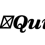QuixoOffc-BoldItalic