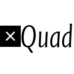QuadraatSansOffcPro-CondLightItalic